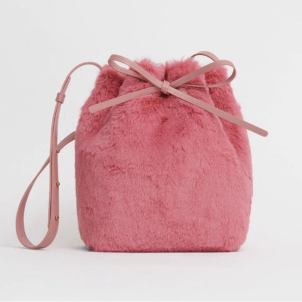 Mansur Gavriel Apparis Mini Leather Bucket Bag
